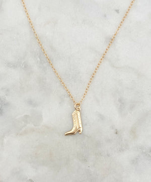 Cowboy Boot Necklace