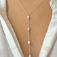 Lariat Pearl Necklace