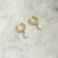 Mini Curb Pearl Hoops