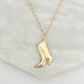 Cowboy Boot Necklace